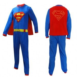 Superman onsie pajama with cape